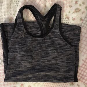 Lululemon Black and Gray Tank Top